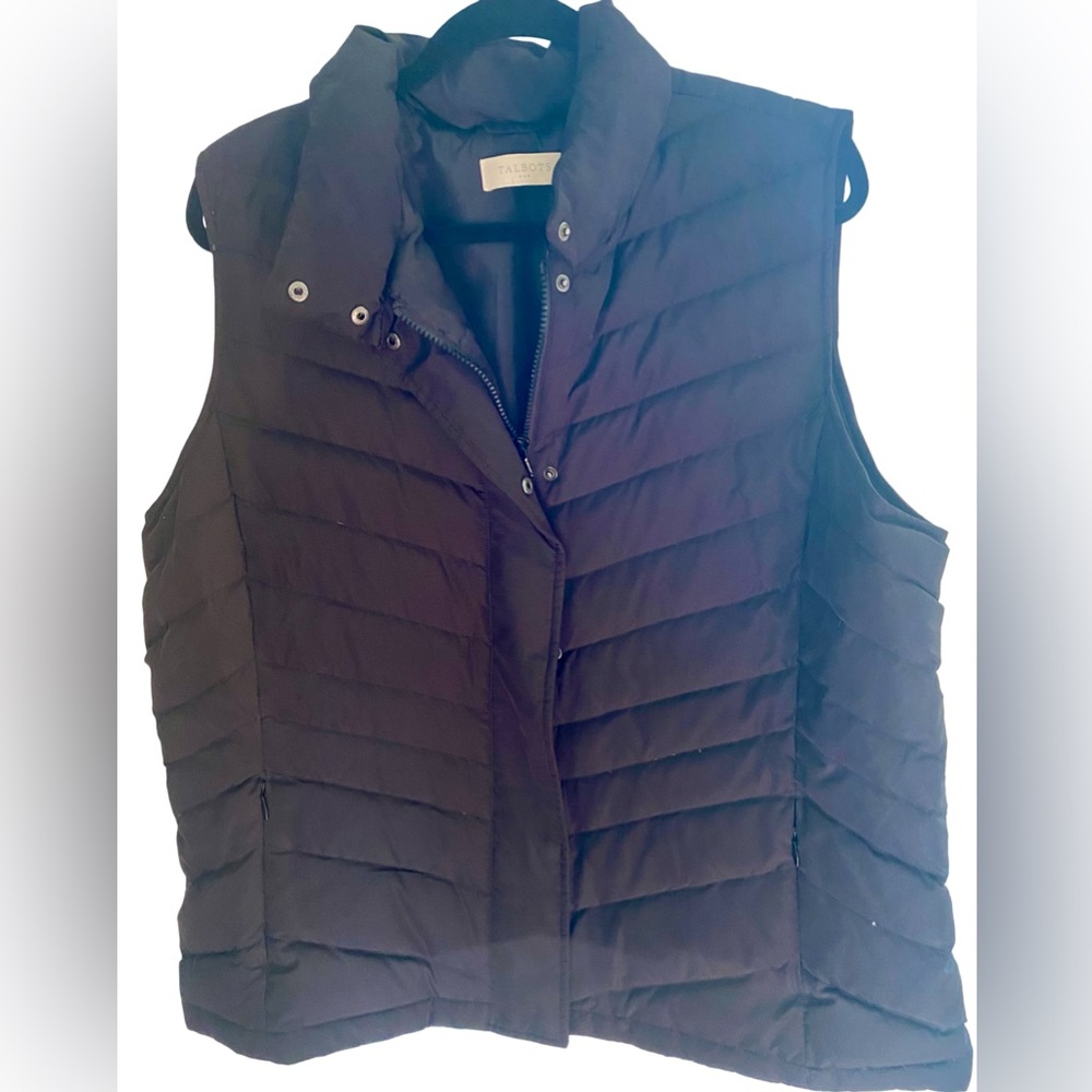 Talbots Women's Dark Puffer Vest